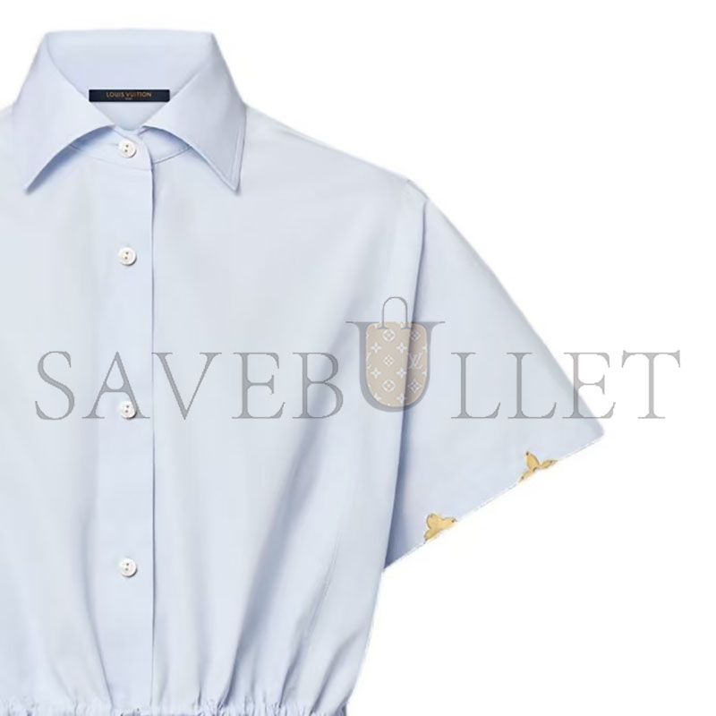 LOUIS VUITTON DRAWSTRING WAIST COTTON POPLIN SHIRT 1AGQMN
